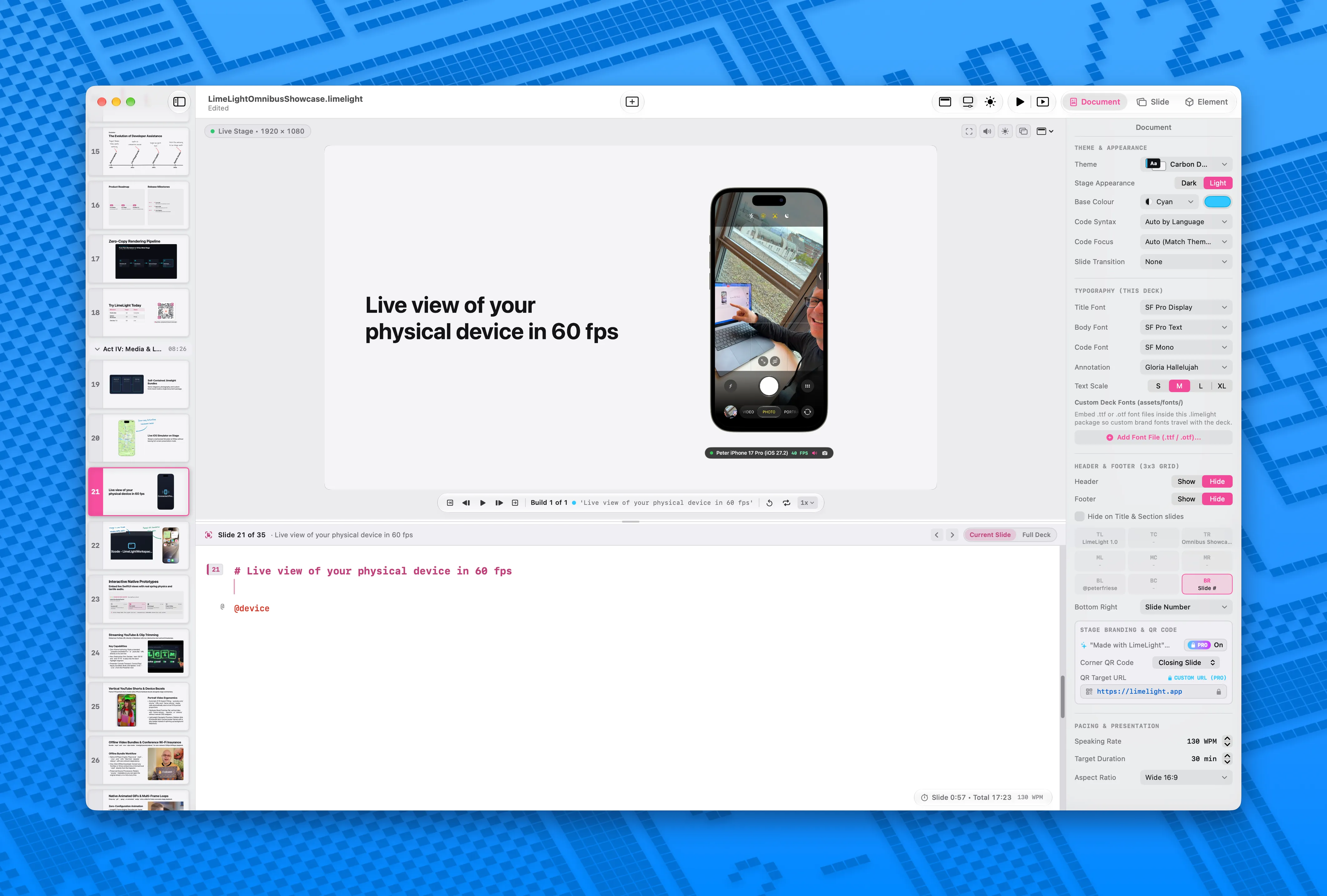 LimeLight screenshot