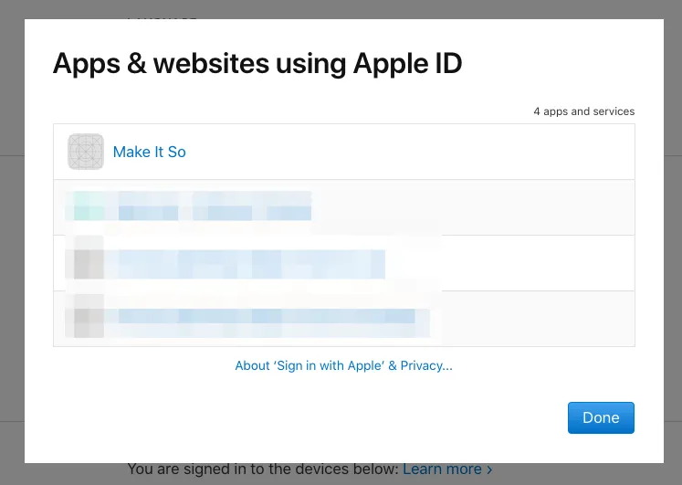 Managing apps using Apple ID